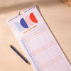 2025 2 column couples calendar. slim planner. 100% recycled paper planner. made in the UK.