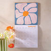 Abstract Flower Calendar. 2025 large square calendar. Art planner. illustrated calendar. 100% recycled paper. Made in the UK.