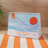2025 A5 desk calendar. 100% recycled paper. made in the UK. Ocean Inspired.